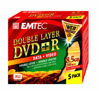 DVD+R 8.5GB Double Layer (5 pack)